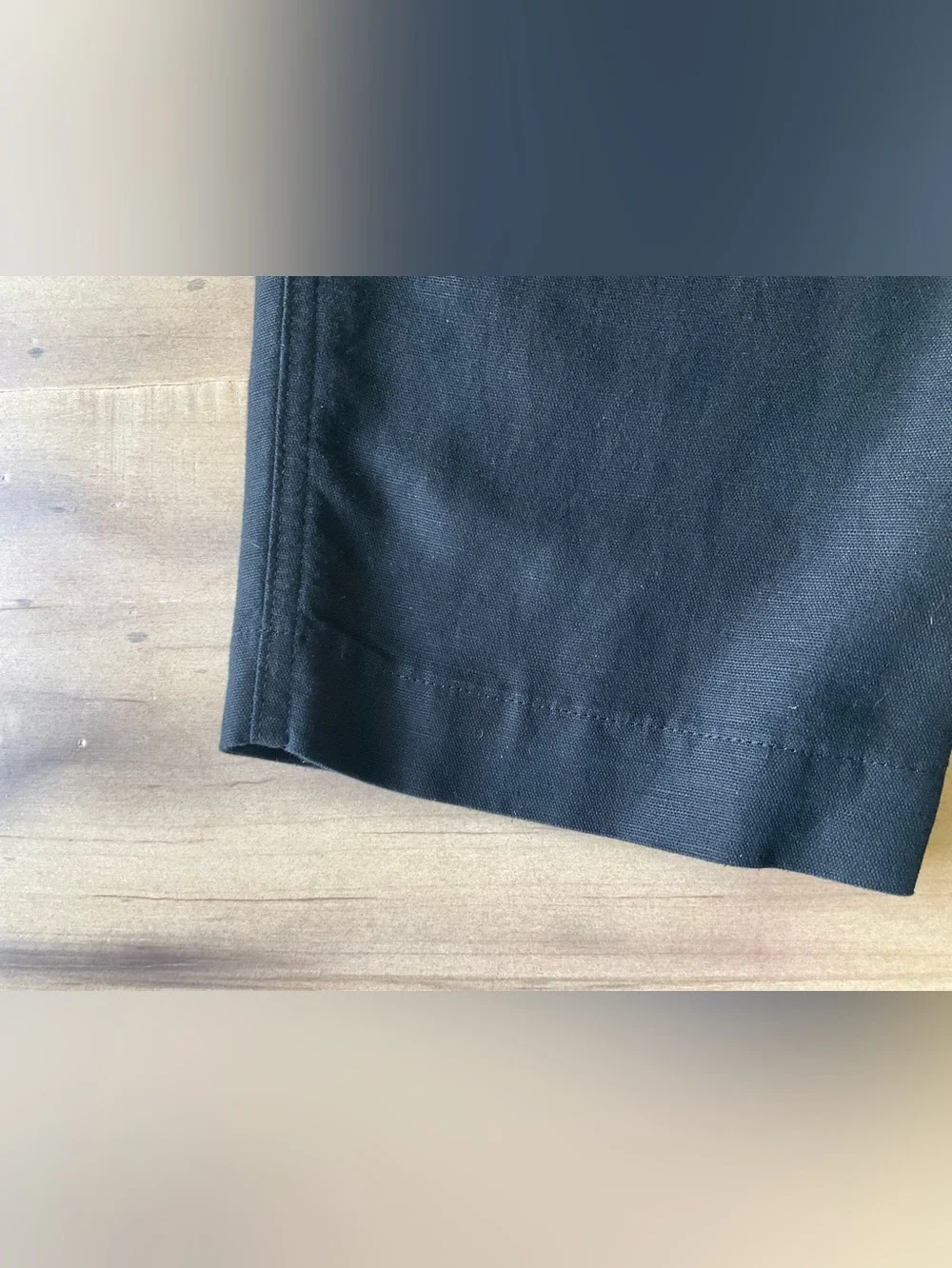 Banana Republic Black The Weekend Slim Barrel Leg Linen / Cotton size 4